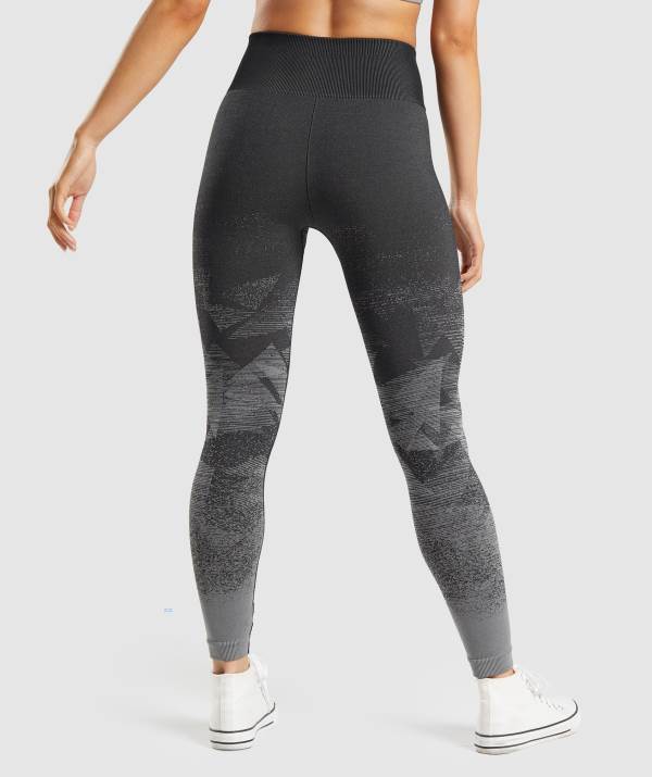 Damske Legíny Gymshark Adapt Ombre Seamless Čierne | VB3485760